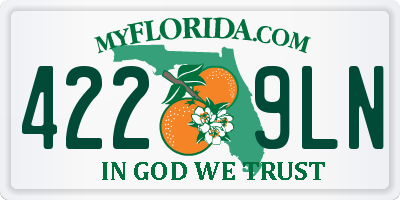 FL license plate 4229LN