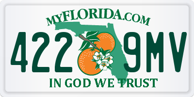 FL license plate 4229MV