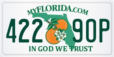 FL license plate 4229OP