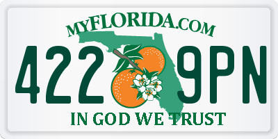 FL license plate 4229PN