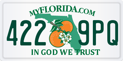 FL license plate 4229PQ