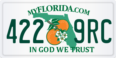 FL license plate 4229RC