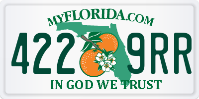 FL license plate 4229RR