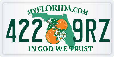 FL license plate 4229RZ