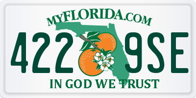 FL license plate 4229SE