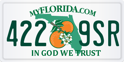 FL license plate 4229SR