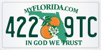 FL license plate 4229TC