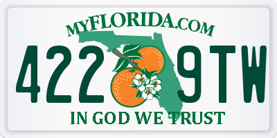 FL license plate 4229TW