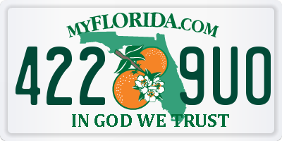 FL license plate 4229UO