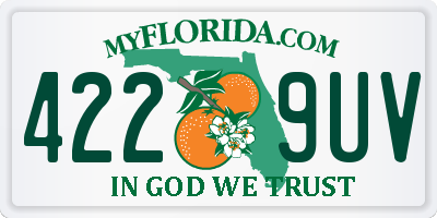 FL license plate 4229UV