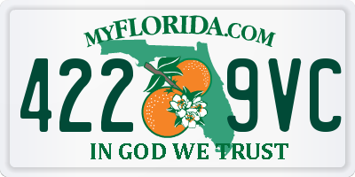 FL license plate 4229VC
