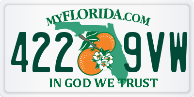 FL license plate 4229VW