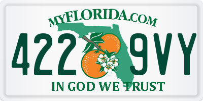 FL license plate 4229VY
