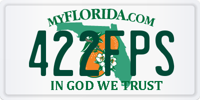 FL license plate 422FPS