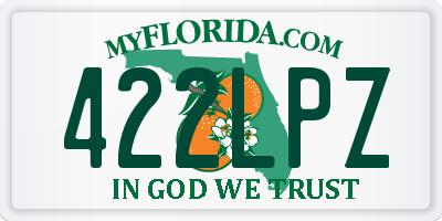 FL license plate 422LPZ