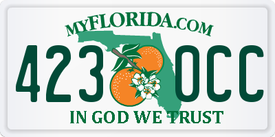 FL license plate 4230CC