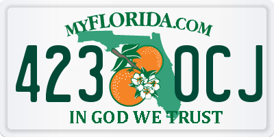 FL license plate 4230CJ
