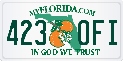 FL license plate 4230FI