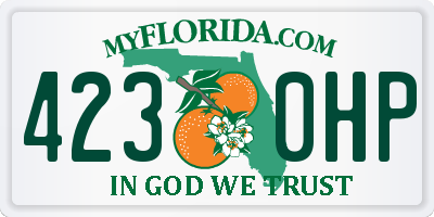 FL license plate 4230HP
