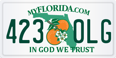 FL license plate 4230LG