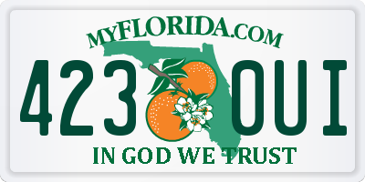 FL license plate 4230UI