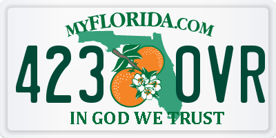 FL license plate 4230VR