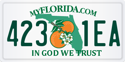 FL license plate 4231EA