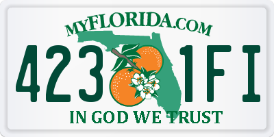 FL license plate 4231FI