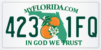 FL license plate 4231FQ