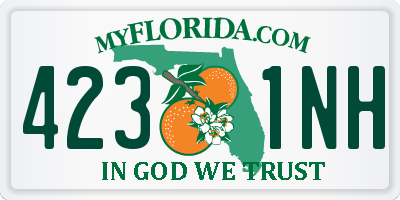 FL license plate 4231NH