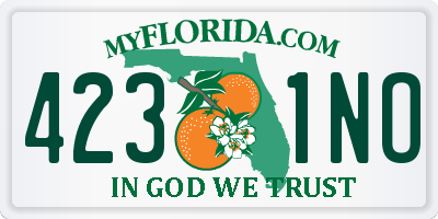 FL license plate 4231NO