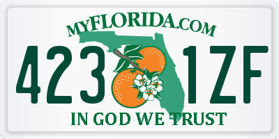 FL license plate 4231ZF