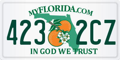 FL license plate 4232CZ