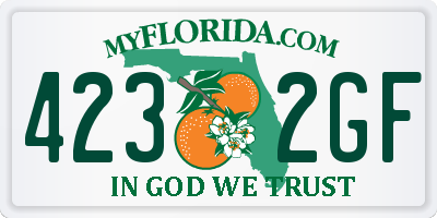 FL license plate 4232GF