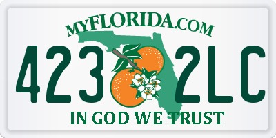FL license plate 4232LC