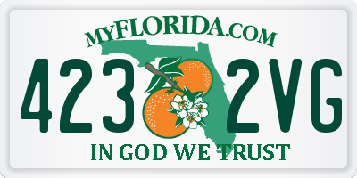 FL license plate 4232VG