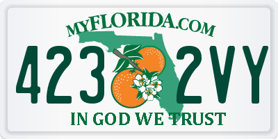 FL license plate 4232VY