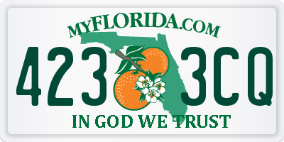 FL license plate 4233CQ