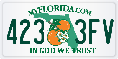 FL license plate 4233FV