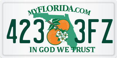 FL license plate 4233FZ
