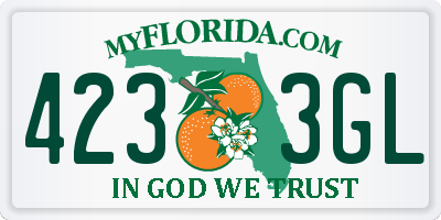 FL license plate 4233GL
