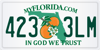 FL license plate 4233LM