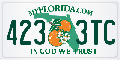 FL license plate 4233TC