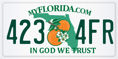 FL license plate 4234FR