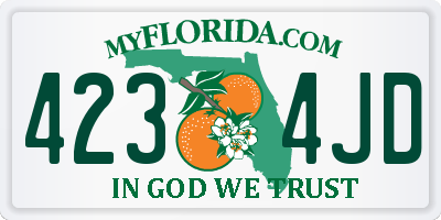 FL license plate 4234JD