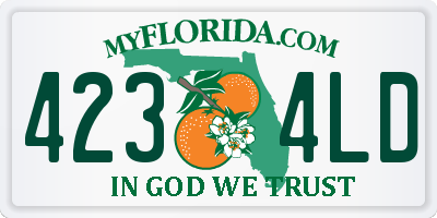 FL license plate 4234LD