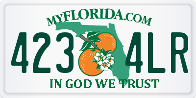 FL license plate 4234LR
