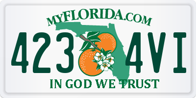 FL license plate 4234VI