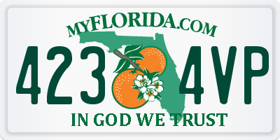 FL license plate 4234VP
