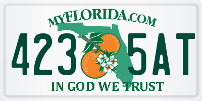 FL license plate 4235AT